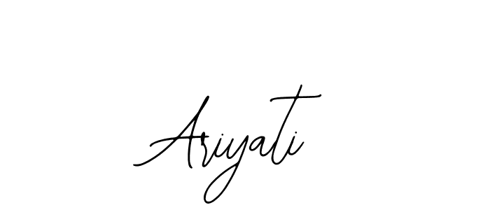The best way (Bearetta-2O07w) to make a short signature is to pick only two or three words in your name. The name Ariyati include a total of six letters. For converting this name. Ariyati signature style 12 images and pictures png