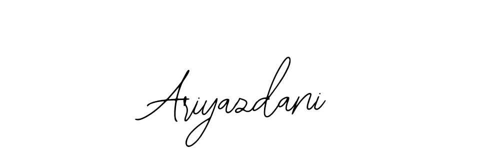 Create a beautiful signature design for name Ariyazdani. With this signature (Bearetta-2O07w) fonts, you can make a handwritten signature for free. Ariyazdani signature style 12 images and pictures png