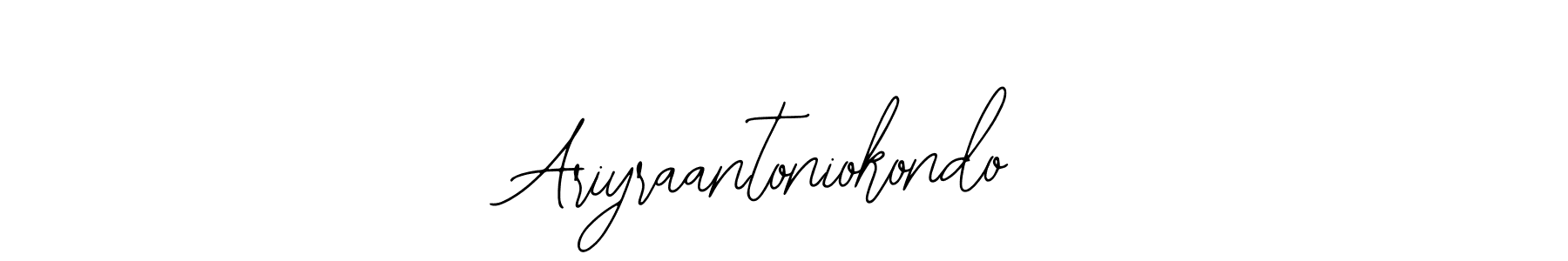 Design your own signature with our free online signature maker. With this signature software, you can create a handwritten (Bearetta-2O07w) signature for name Ariyraantoniokondo. Ariyraantoniokondo signature style 12 images and pictures png