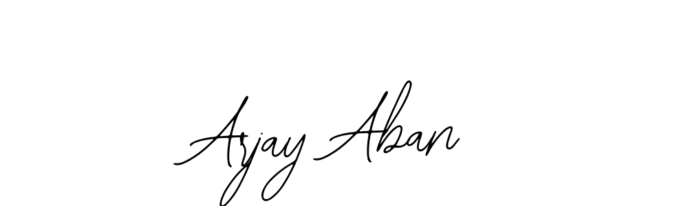 How to make Arjay Aban name signature. Use Bearetta-2O07w style for creating short signs online. This is the latest handwritten sign. Arjay Aban signature style 12 images and pictures png