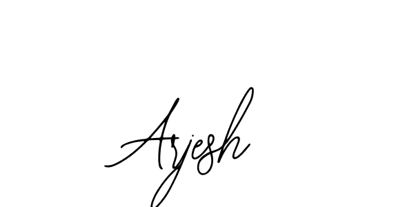 Use a signature maker to create a handwritten signature online. With this signature software, you can design (Bearetta-2O07w) your own signature for name Arjesh. Arjesh signature style 12 images and pictures png