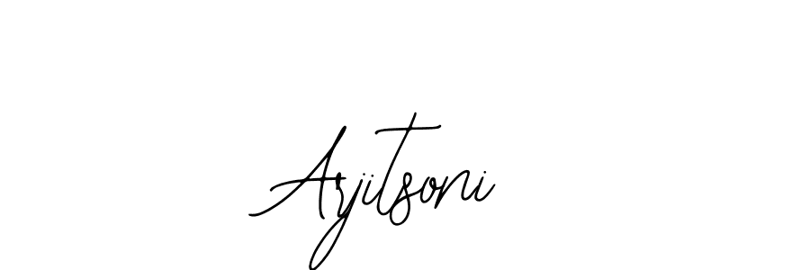 Also we have Arjitsoni name is the best signature style. Create professional handwritten signature collection using Bearetta-2O07w autograph style. Arjitsoni signature style 12 images and pictures png