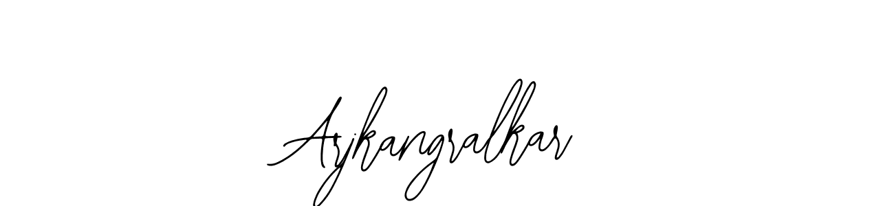 if you are searching for the best signature style for your name Arjkangralkar. so please give up your signature search. here we have designed multiple signature styles  using Bearetta-2O07w. Arjkangralkar signature style 12 images and pictures png