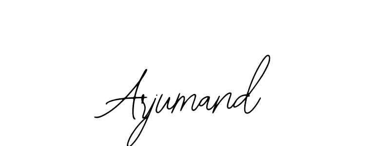 Also You can easily find your signature by using the search form. We will create Arjumand name handwritten signature images for you free of cost using Bearetta-2O07w sign style. Arjumand signature style 12 images and pictures png