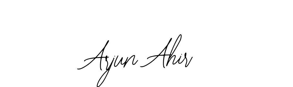 Use a signature maker to create a handwritten signature online. With this signature software, you can design (Bearetta-2O07w) your own signature for name Arjun Ahir. Arjun Ahir signature style 12 images and pictures png