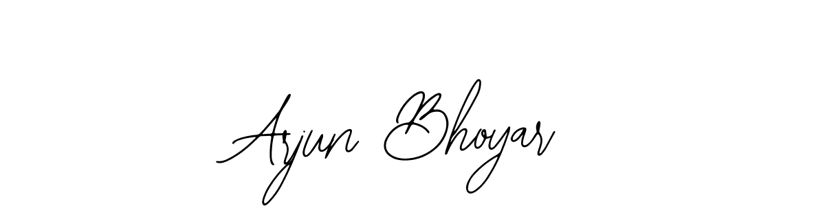 How to make Arjun Bhoyar name signature. Use Bearetta-2O07w style for creating short signs online. This is the latest handwritten sign. Arjun Bhoyar signature style 12 images and pictures png