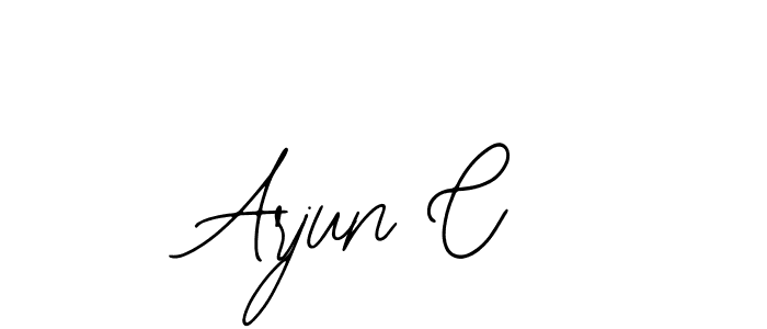 How to make Arjun C name signature. Use Bearetta-2O07w style for creating short signs online. This is the latest handwritten sign. Arjun C signature style 12 images and pictures png