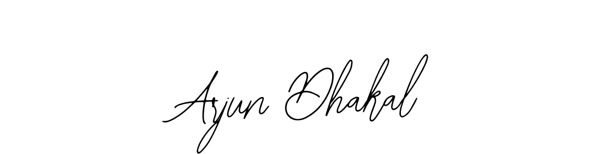 Use a signature maker to create a handwritten signature online. With this signature software, you can design (Bearetta-2O07w) your own signature for name Arjun Dhakal. Arjun Dhakal signature style 12 images and pictures png
