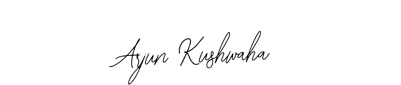Bearetta-2O07w is a professional signature style that is perfect for those who want to add a touch of class to their signature. It is also a great choice for those who want to make their signature more unique. Get Arjun Kushwaha name to fancy signature for free. Arjun Kushwaha signature style 12 images and pictures png