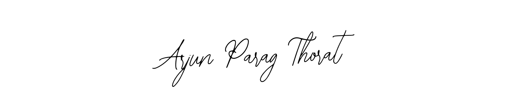 Bearetta-2O07w is a professional signature style that is perfect for those who want to add a touch of class to their signature. It is also a great choice for those who want to make their signature more unique. Get Arjun Parag Thorat name to fancy signature for free. Arjun Parag Thorat signature style 12 images and pictures png
