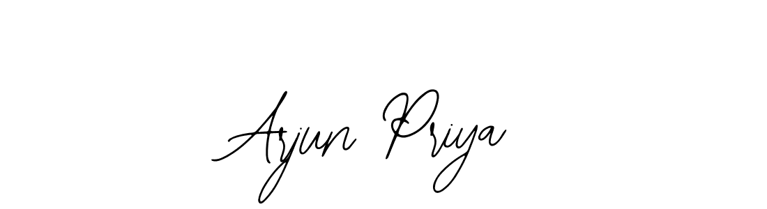 Design your own signature with our free online signature maker. With this signature software, you can create a handwritten (Bearetta-2O07w) signature for name Arjun Priya. Arjun Priya signature style 12 images and pictures png