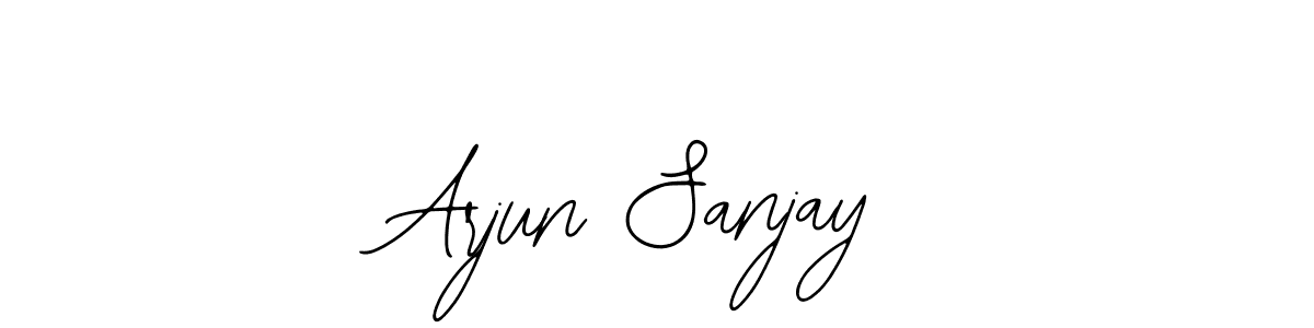 How to make Arjun Sanjay name signature. Use Bearetta-2O07w style for creating short signs online. This is the latest handwritten sign. Arjun Sanjay signature style 12 images and pictures png