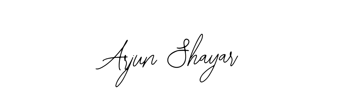 Also we have Arjun Shayar name is the best signature style. Create professional handwritten signature collection using Bearetta-2O07w autograph style. Arjun Shayar signature style 12 images and pictures png