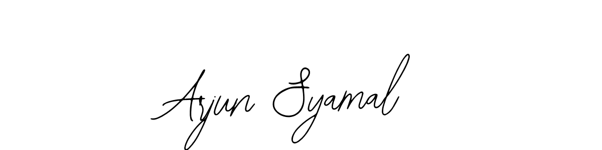 Use a signature maker to create a handwritten signature online. With this signature software, you can design (Bearetta-2O07w) your own signature for name Arjun Syamal. Arjun Syamal signature style 12 images and pictures png