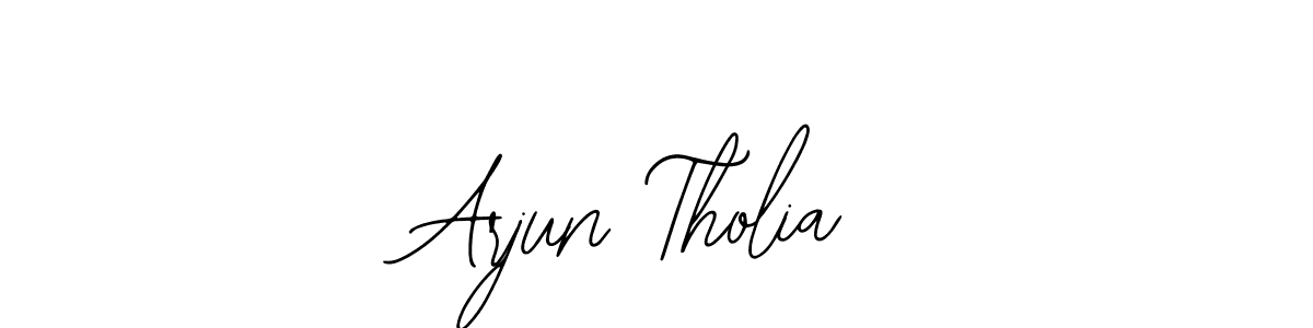 Similarly Bearetta-2O07w is the best handwritten signature design. Signature creator online .You can use it as an online autograph creator for name Arjun Tholia. Arjun Tholia signature style 12 images and pictures png