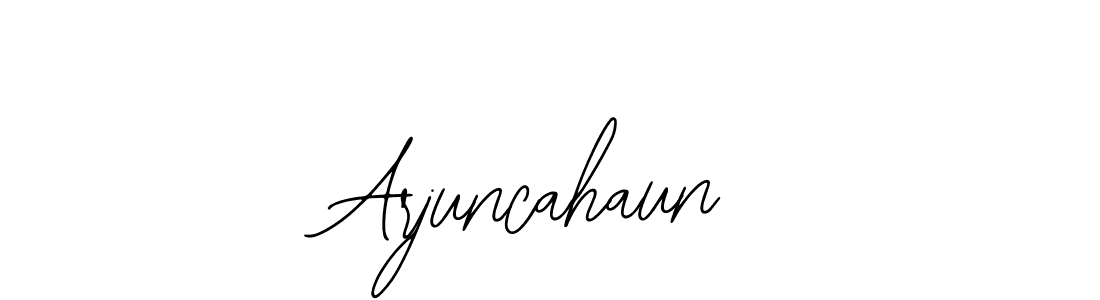 Bearetta-2O07w is a professional signature style that is perfect for those who want to add a touch of class to their signature. It is also a great choice for those who want to make their signature more unique. Get Arjuncahaun name to fancy signature for free. Arjuncahaun signature style 12 images and pictures png