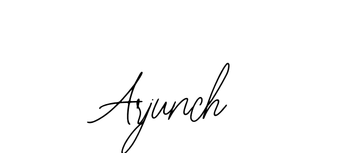 How to make Arjunch name signature. Use Bearetta-2O07w style for creating short signs online. This is the latest handwritten sign. Arjunch signature style 12 images and pictures png