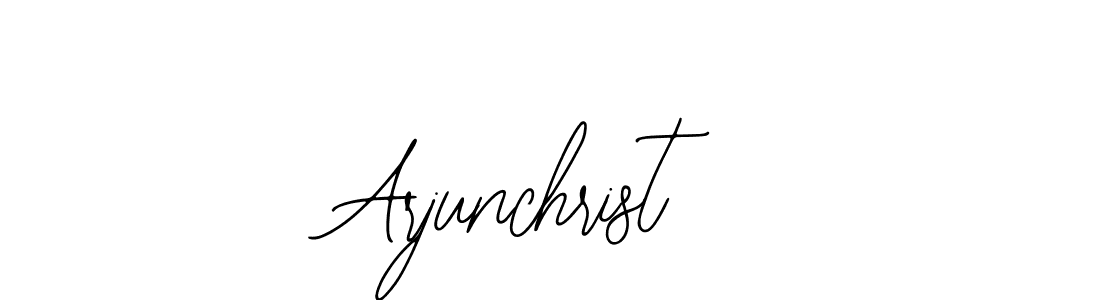 You should practise on your own different ways (Bearetta-2O07w) to write your name (Arjunchrist) in signature. don't let someone else do it for you. Arjunchrist signature style 12 images and pictures png