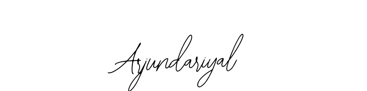How to make Arjundariyal signature? Bearetta-2O07w is a professional autograph style. Create handwritten signature for Arjundariyal name. Arjundariyal signature style 12 images and pictures png