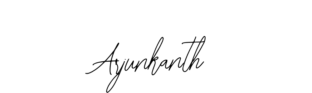 You should practise on your own different ways (Bearetta-2O07w) to write your name (Arjunkanth) in signature. don't let someone else do it for you. Arjunkanth signature style 12 images and pictures png