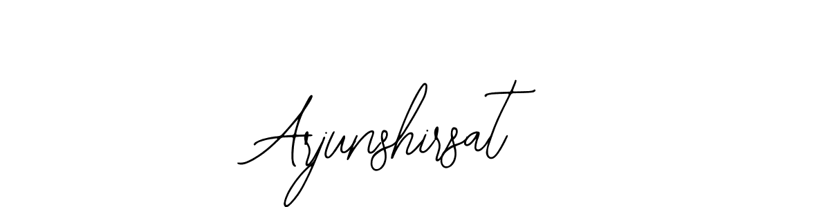 How to make Arjunshirsat signature? Bearetta-2O07w is a professional autograph style. Create handwritten signature for Arjunshirsat name. Arjunshirsat signature style 12 images and pictures png