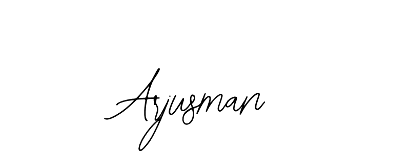 You should practise on your own different ways (Bearetta-2O07w) to write your name (Arjusman) in signature. don't let someone else do it for you. Arjusman signature style 12 images and pictures png