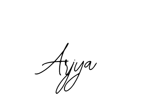 How to make Arjya name signature. Use Bearetta-2O07w style for creating short signs online. This is the latest handwritten sign. Arjya signature style 12 images and pictures png
