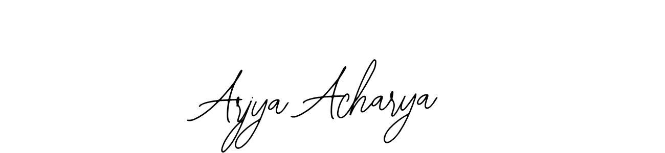 It looks lik you need a new signature style for name Arjya Acharya. Design unique handwritten (Bearetta-2O07w) signature with our free signature maker in just a few clicks. Arjya Acharya signature style 12 images and pictures png