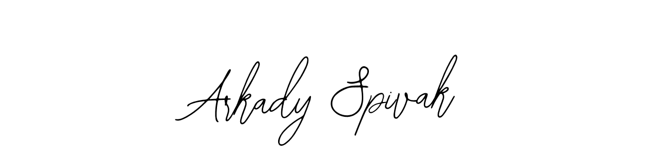 How to make Arkady Spivak name signature. Use Bearetta-2O07w style for creating short signs online. This is the latest handwritten sign. Arkady Spivak signature style 12 images and pictures png
