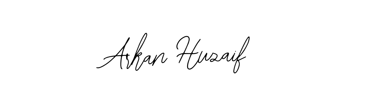 You should practise on your own different ways (Bearetta-2O07w) to write your name (Arkan Huzaif) in signature. don't let someone else do it for you. Arkan Huzaif signature style 12 images and pictures png