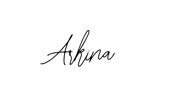 Use a signature maker to create a handwritten signature online. With this signature software, you can design (Bearetta-2O07w) your own signature for name Arkina. Arkina signature style 12 images and pictures png