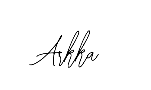 Similarly Bearetta-2O07w is the best handwritten signature design. Signature creator online .You can use it as an online autograph creator for name Arkka. Arkka signature style 12 images and pictures png