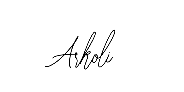 if you are searching for the best signature style for your name Arkoli. so please give up your signature search. here we have designed multiple signature styles  using Bearetta-2O07w. Arkoli signature style 12 images and pictures png