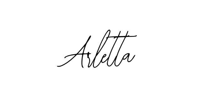 Design your own signature with our free online signature maker. With this signature software, you can create a handwritten (Bearetta-2O07w) signature for name Arletta. Arletta signature style 12 images and pictures png