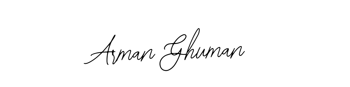 How to make Arman Ghuman signature? Bearetta-2O07w is a professional autograph style. Create handwritten signature for Arman Ghuman name. Arman Ghuman signature style 12 images and pictures png