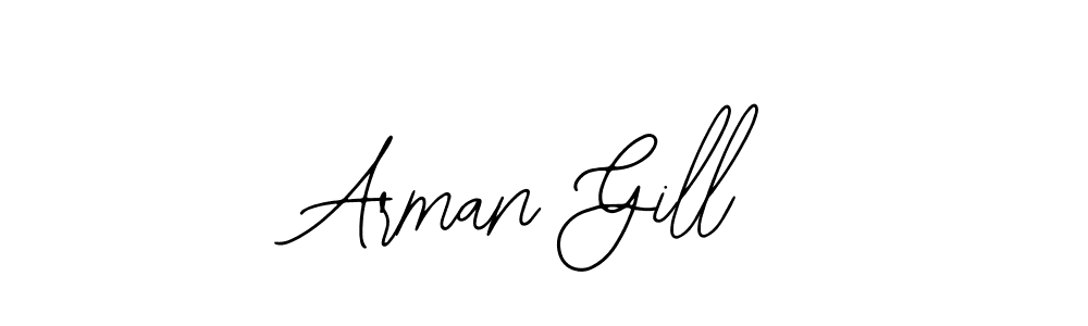 if you are searching for the best signature style for your name Arman Gill. so please give up your signature search. here we have designed multiple signature styles  using Bearetta-2O07w. Arman Gill signature style 12 images and pictures png
