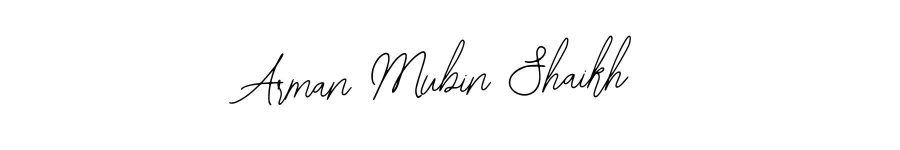 How to make Arman Mubin Shaikh name signature. Use Bearetta-2O07w style for creating short signs online. This is the latest handwritten sign. Arman Mubin Shaikh signature style 12 images and pictures png