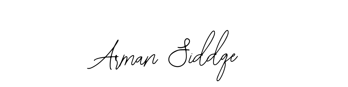 How to make Arman Siddqe name signature. Use Bearetta-2O07w style for creating short signs online. This is the latest handwritten sign. Arman Siddqe signature style 12 images and pictures png