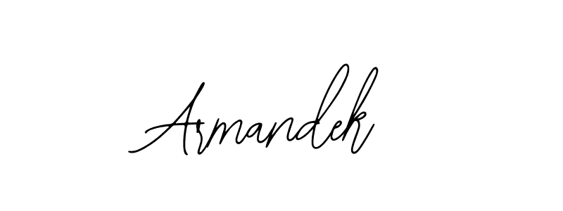 The best way (Bearetta-2O07w) to make a short signature is to pick only two or three words in your name. The name Armandek include a total of six letters. For converting this name. Armandek signature style 12 images and pictures png