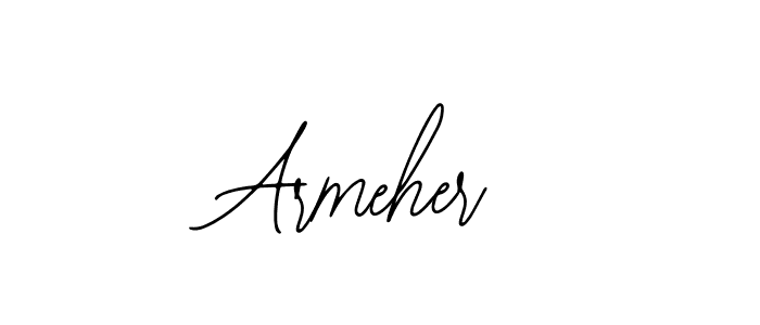 Use a signature maker to create a handwritten signature online. With this signature software, you can design (Bearetta-2O07w) your own signature for name Armeher. Armeher signature style 12 images and pictures png