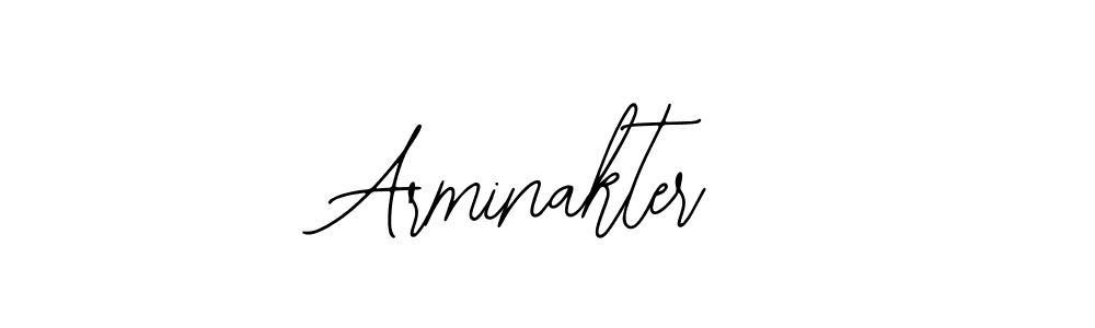 Use a signature maker to create a handwritten signature online. With this signature software, you can design (Bearetta-2O07w) your own signature for name Arminakter. Arminakter signature style 12 images and pictures png