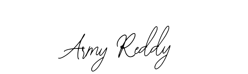 You should practise on your own different ways (Bearetta-2O07w) to write your name (Army Reddy) in signature. don't let someone else do it for you. Army Reddy signature style 12 images and pictures png