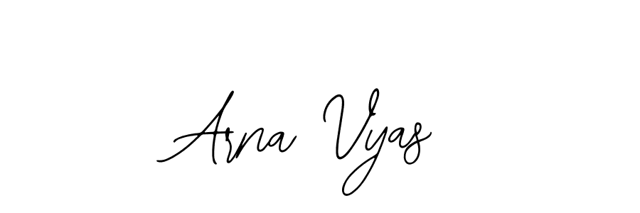 Also You can easily find your signature by using the search form. We will create Arna Vyas name handwritten signature images for you free of cost using Bearetta-2O07w sign style. Arna Vyas signature style 12 images and pictures png