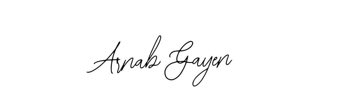 Make a beautiful signature design for name Arnab Gayen. With this signature (Bearetta-2O07w) style, you can create a handwritten signature for free. Arnab Gayen signature style 12 images and pictures png
