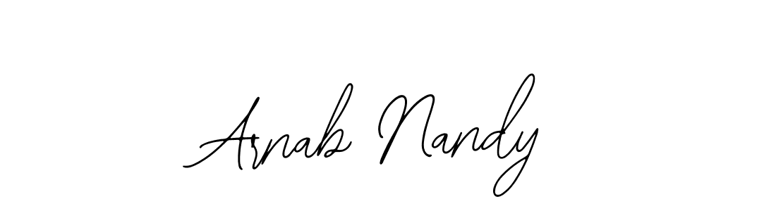 How to make Arnab Nandy name signature. Use Bearetta-2O07w style for creating short signs online. This is the latest handwritten sign. Arnab Nandy signature style 12 images and pictures png