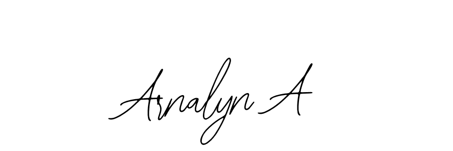 Also You can easily find your signature by using the search form. We will create Arnalyn A name handwritten signature images for you free of cost using Bearetta-2O07w sign style. Arnalyn A signature style 12 images and pictures png