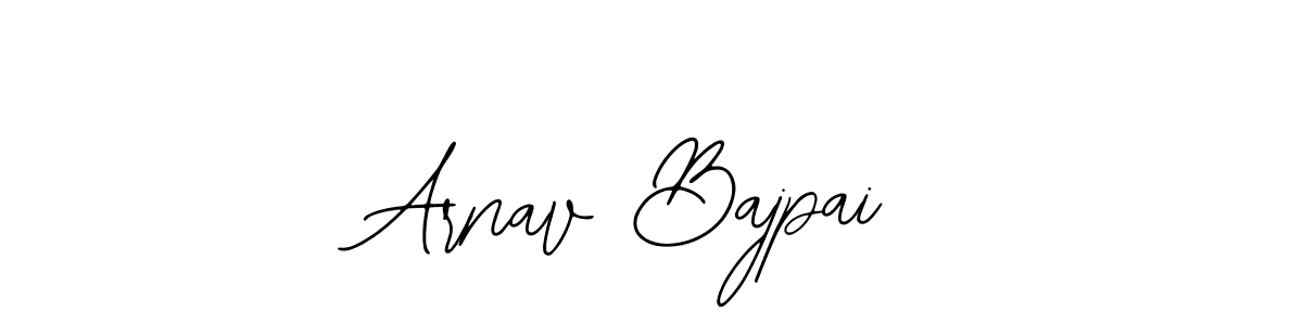 The best way (Bearetta-2O07w) to make a short signature is to pick only two or three words in your name. The name Arnav Bajpai include a total of six letters. For converting this name. Arnav Bajpai signature style 12 images and pictures png
