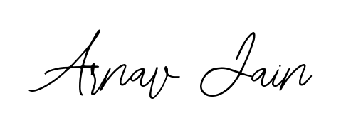 The Bearetta-2O07w font transforms the name Arnav Jain into an executive sign with sharp precision and distinguished character. Arnav Jain signature style 12 images and pictures png