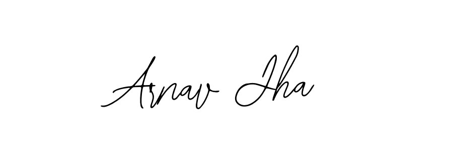 The best way (Bearetta-2O07w) to make a short signature is to pick only two or three words in your name. The name Arnav Jha include a total of six letters. For converting this name. Arnav Jha signature style 12 images and pictures png