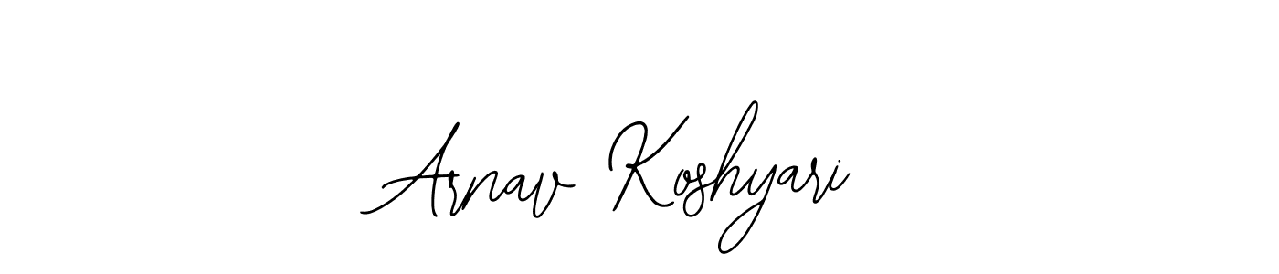 You should practise on your own different ways (Bearetta-2O07w) to write your name (Arnav Koshyari) in signature. don't let someone else do it for you. Arnav Koshyari signature style 12 images and pictures png